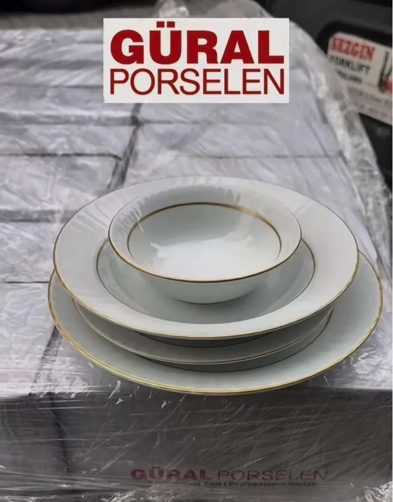 GÜRAL PORSELEN SEDEF MODEL 6 LİŞİLİK 24 PARÇA YEMEK TAKIMI