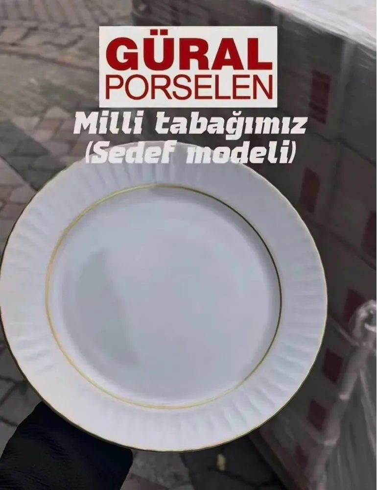 GÜRAL PORSELEN SEDEF MODEL 6 LİŞİLİK 24 PARÇA YEMEK TAKIMI