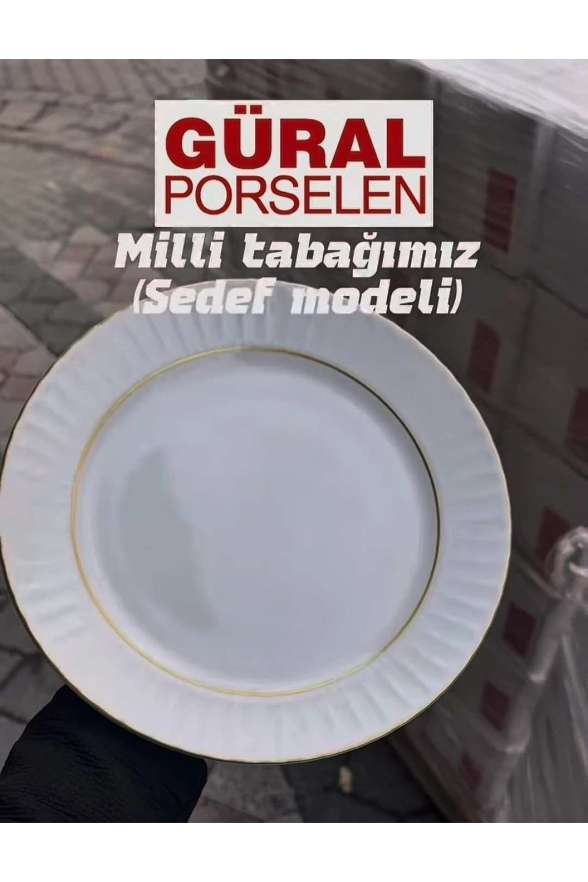 GÜRAL PORSELEN SEDEF MODEL 6 LİŞİLİK 24 PARÇA YEMEK TAKIMI