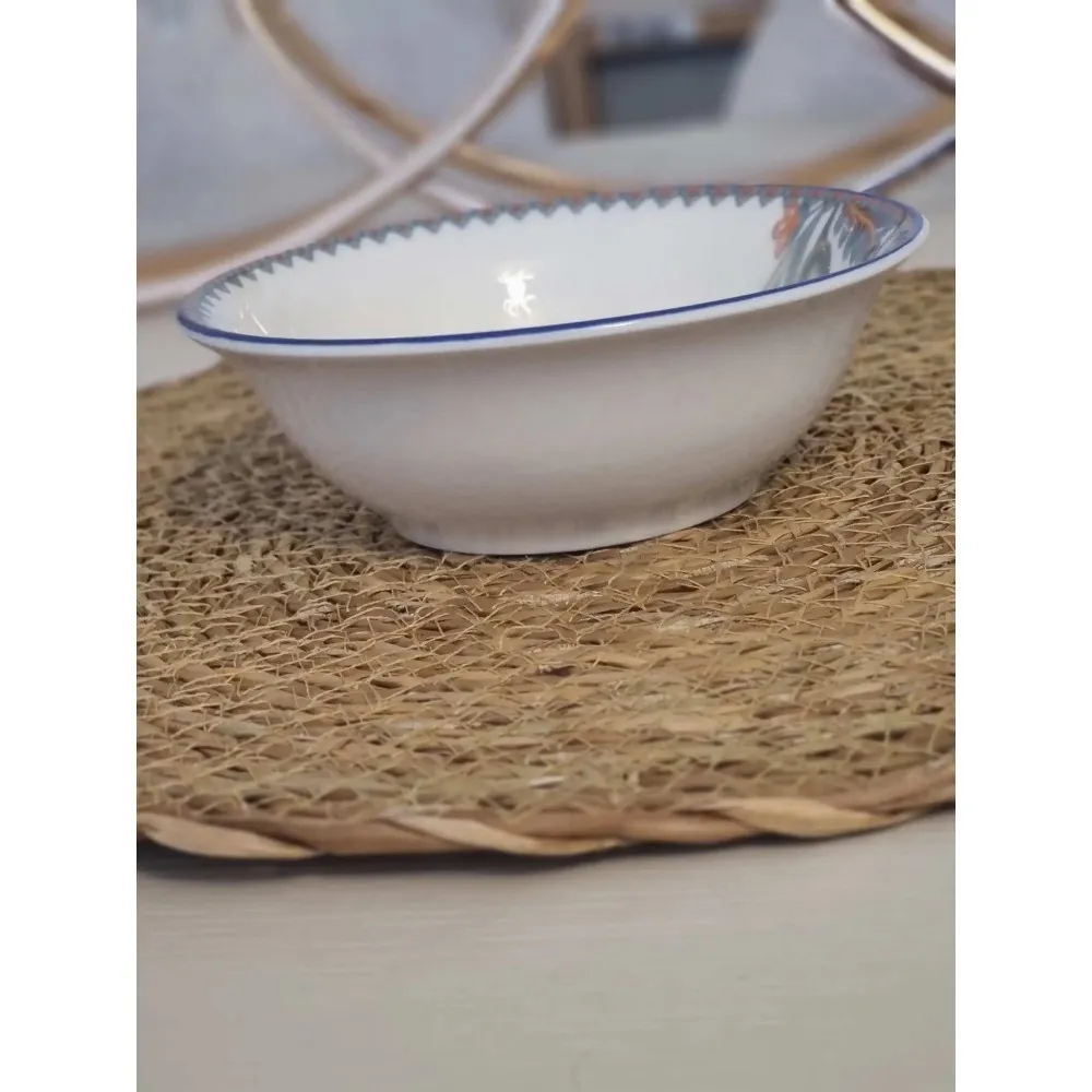 GÜRAL PORSELEN SUJE LALE DESEN 14 CM KASE (6 ADET)