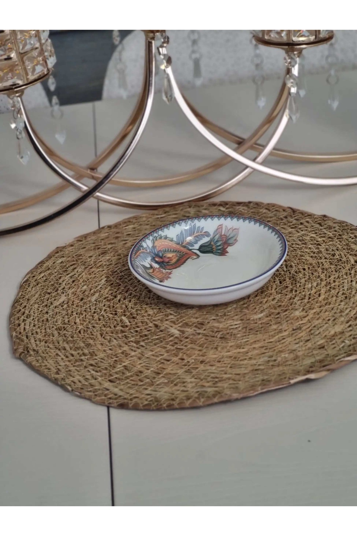 GÜRAL PORSELEN SUJE LALE DESEN 14 CM ÇEREZLİK KASE (6 ADET)