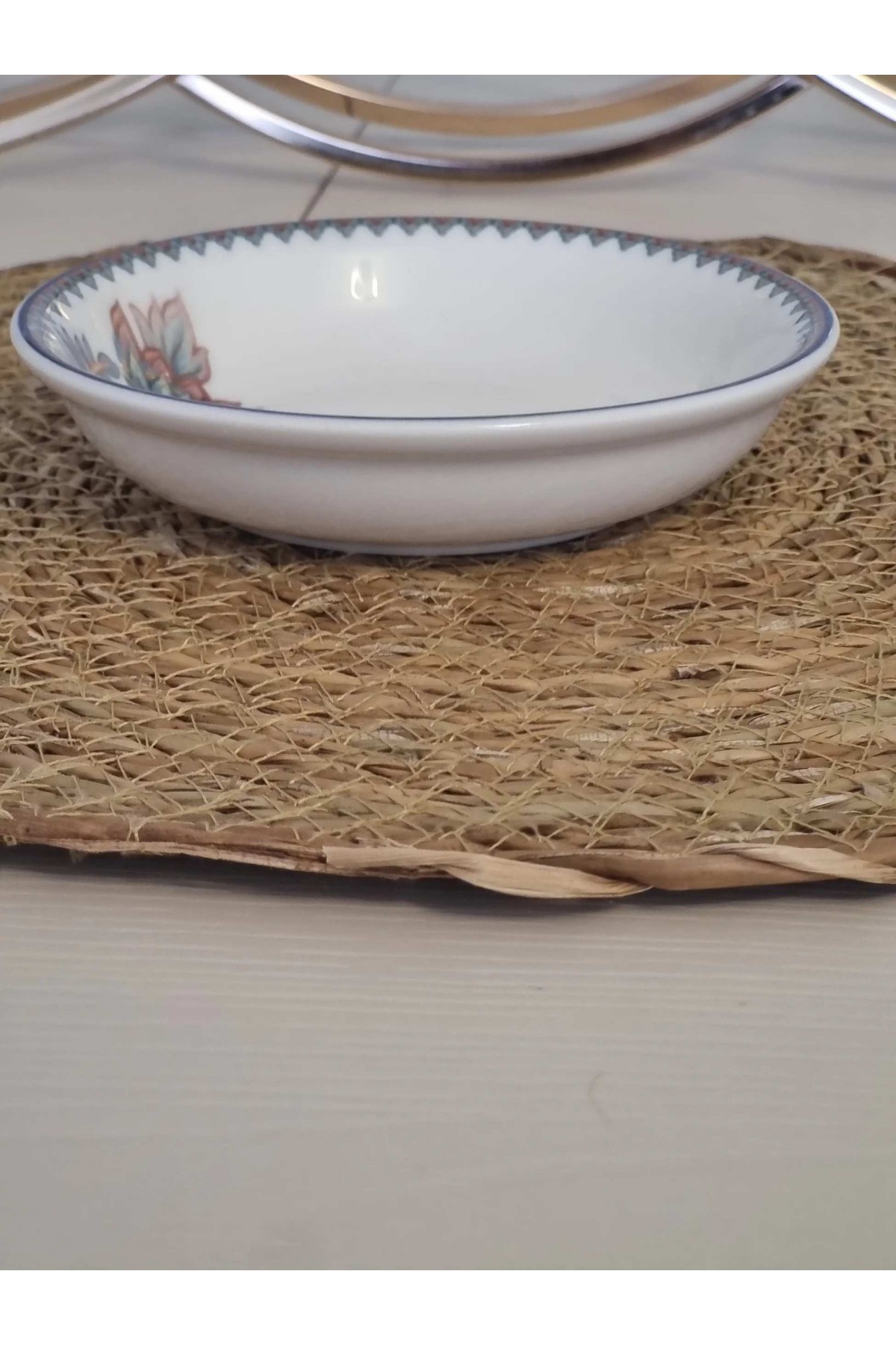 GÜRAL PORSELEN SUJE LALE DESEN 14 CM ÇEREZLİK KASE (6 ADET)