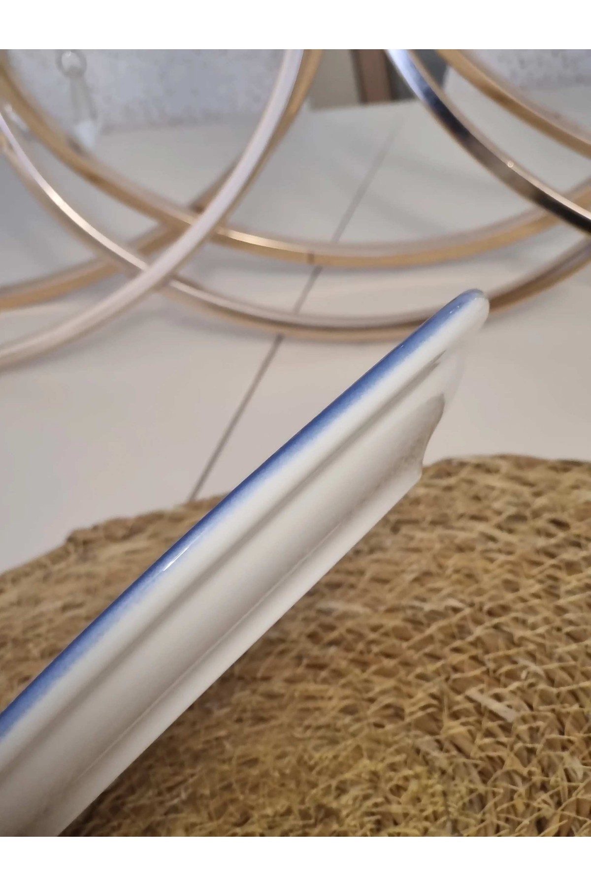 GÜRAL PORSELEN SUJE LALE DESEN 19 CM PASTA(6 ADET)
