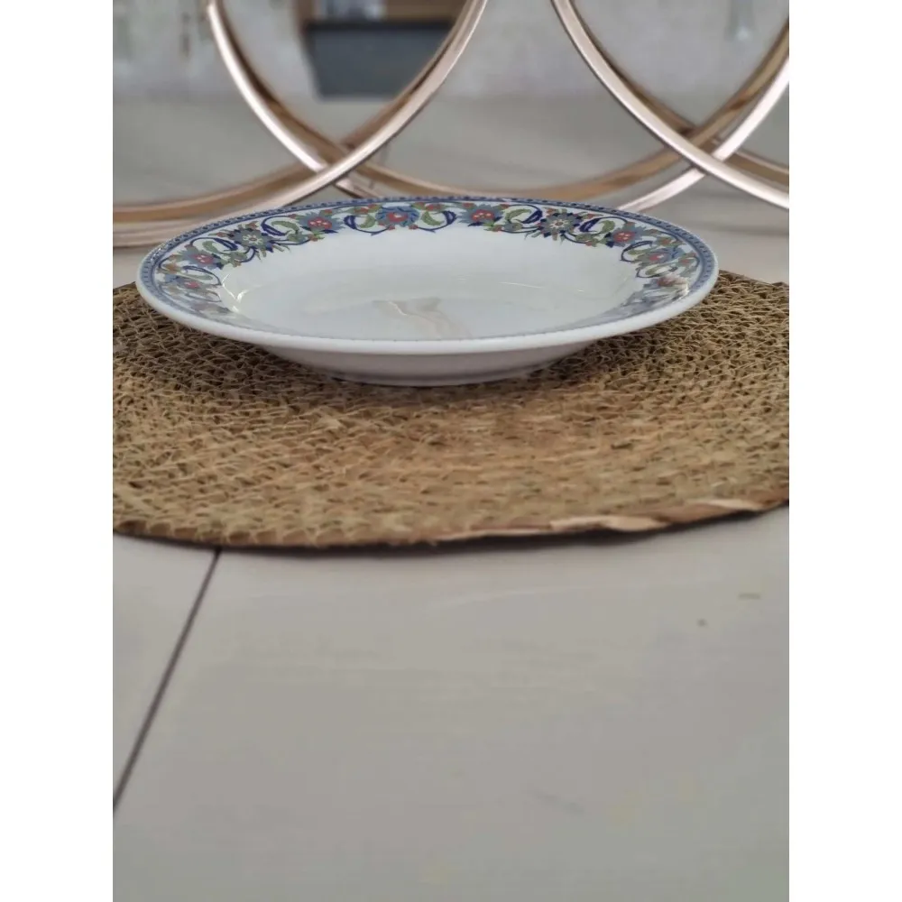 GÜRAL PORSELEN TOPKAPI MODELİ 22 CM ÇUKUR TABAK(6 ADET)