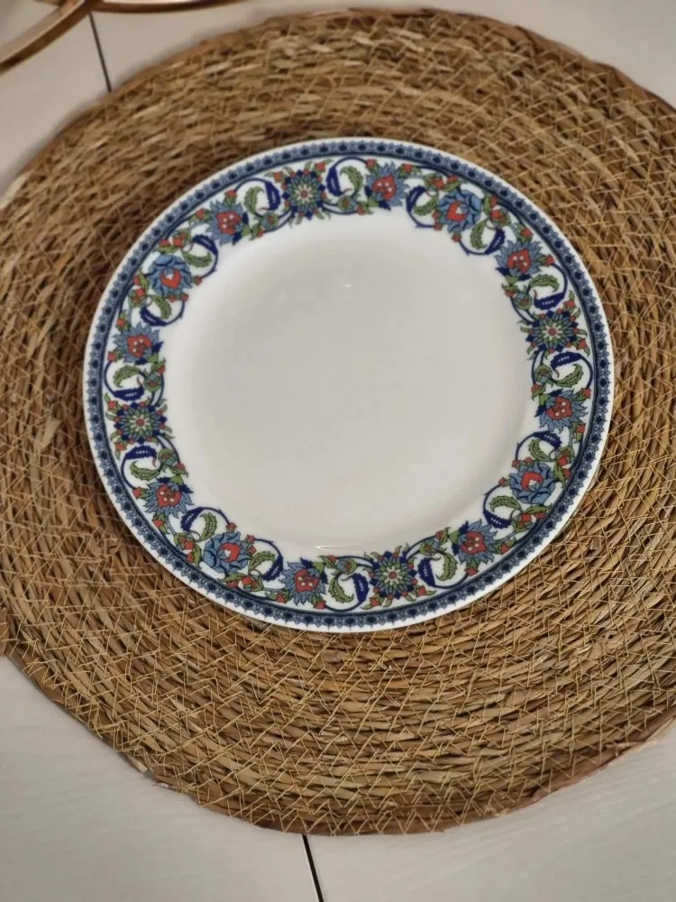 GÜRAL PORSELEN TOPKAPI MODELİ 22 CM ÇUKUR TABAK(6 ADET)