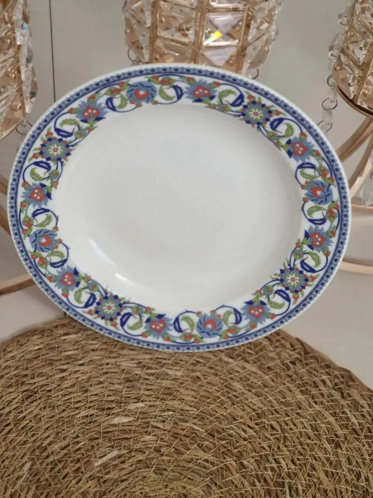 GÜRAL PORSELEN TOPKAPI MODELİ 22 CM ÇUKUR TABAK(6 ADET)