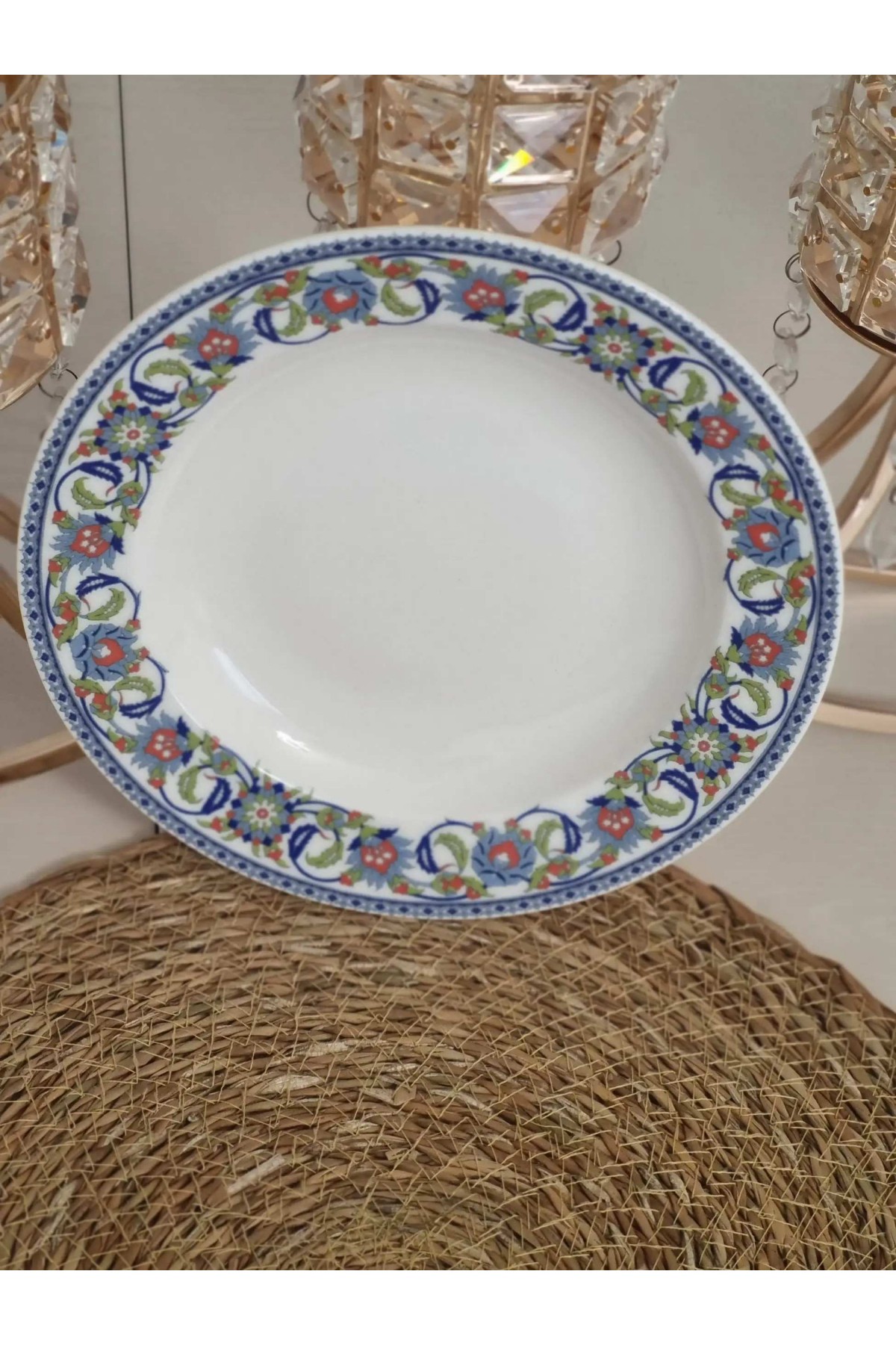 GÜRAL PORSELEN TOPKAPI MODELİ 22 CM ÇUKUR TABAK(6 ADET)