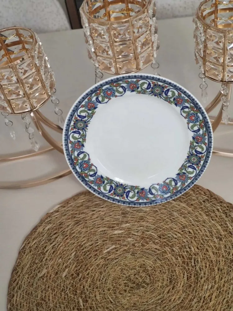 GÜRAL PORSELEN TOPKAPI MODELİ 22 CM ÇUKUR TABAK(6 ADET)