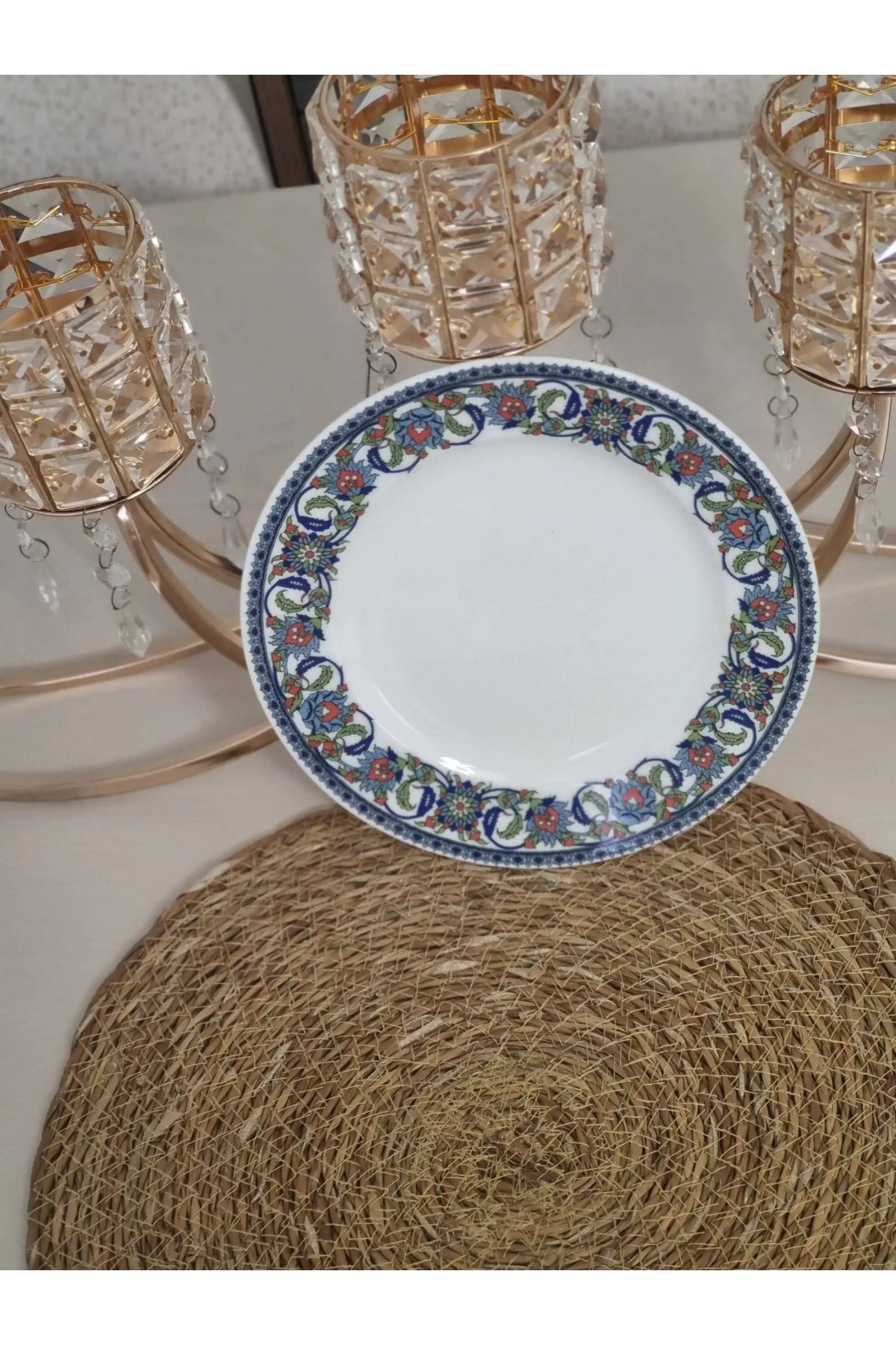 GÜRAL PORSELEN TOPKAPI MODELİ 22 CM ÇUKUR TABAK(6 ADET)