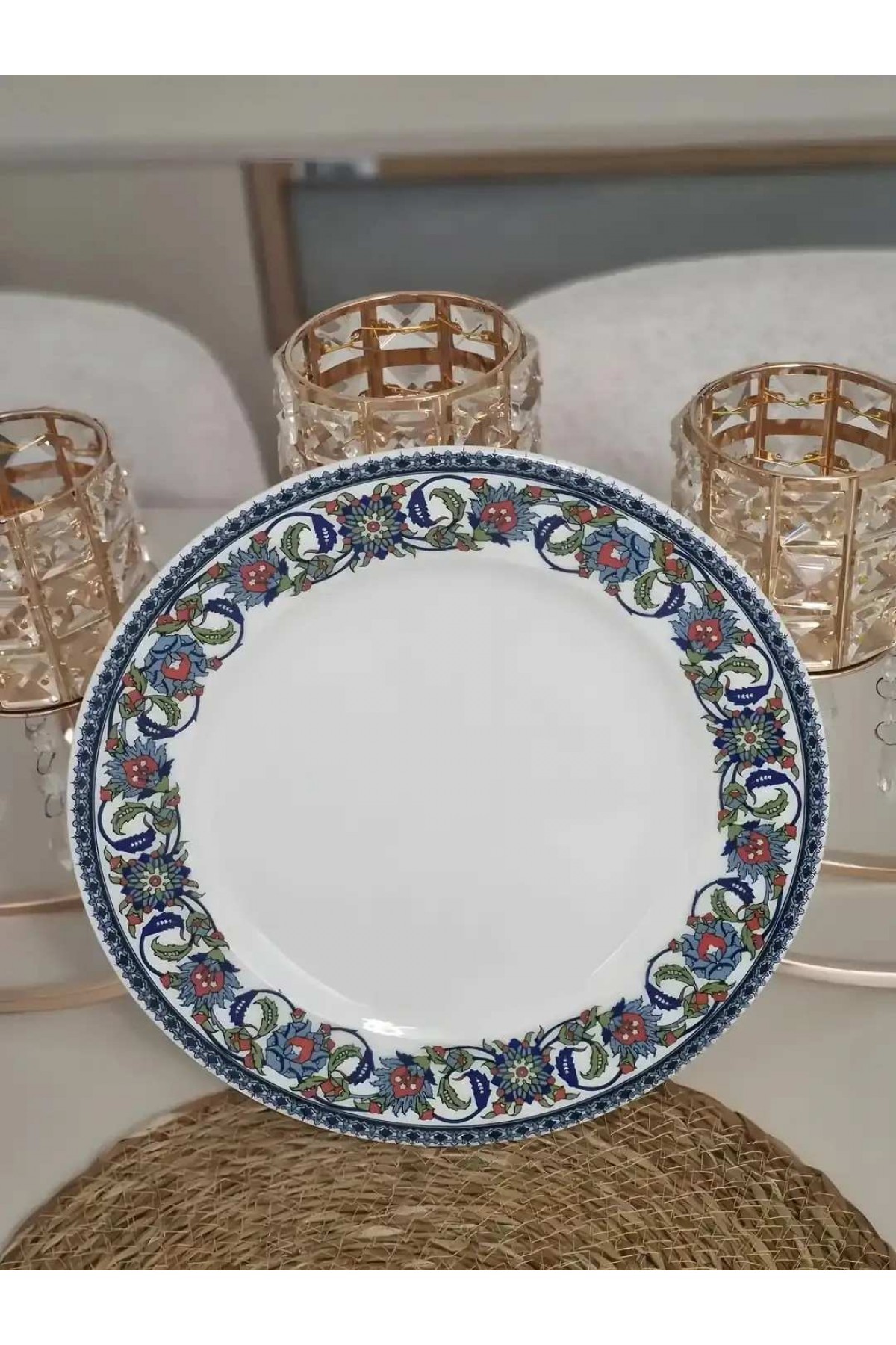 GÜRAL PORSELEN TOPKAPI MODELİ 27 CM SERVİS(6 ADET)