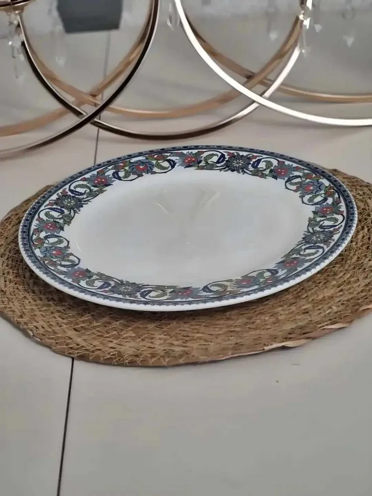 GÜRAL PORSELEN TOPKAPI MODELİ 27 CM SERVİS(6 ADET)