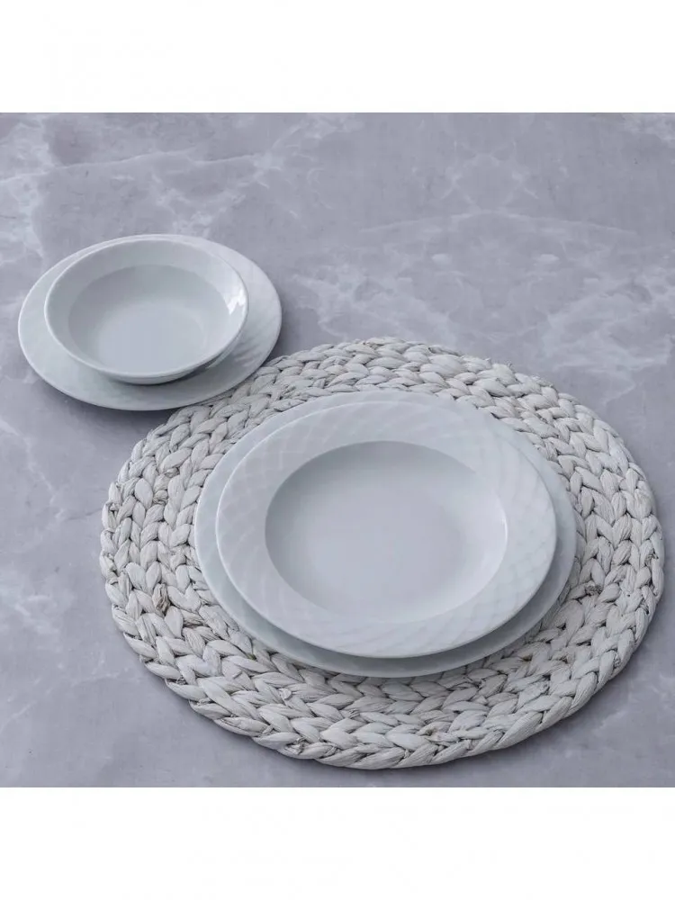 Güral Porselen Alfa 24 Parça 6 Kişilik Yemek Takımı(BEYAZ)