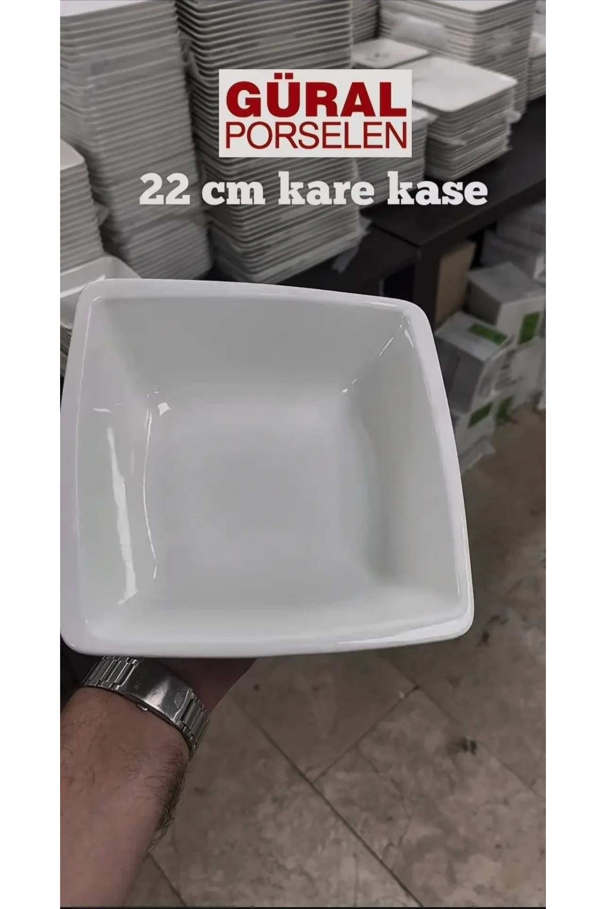 Güral Porselen GBS Orlando 22*22cm BOL KASE (SALATA KASESİ) 2 ADET