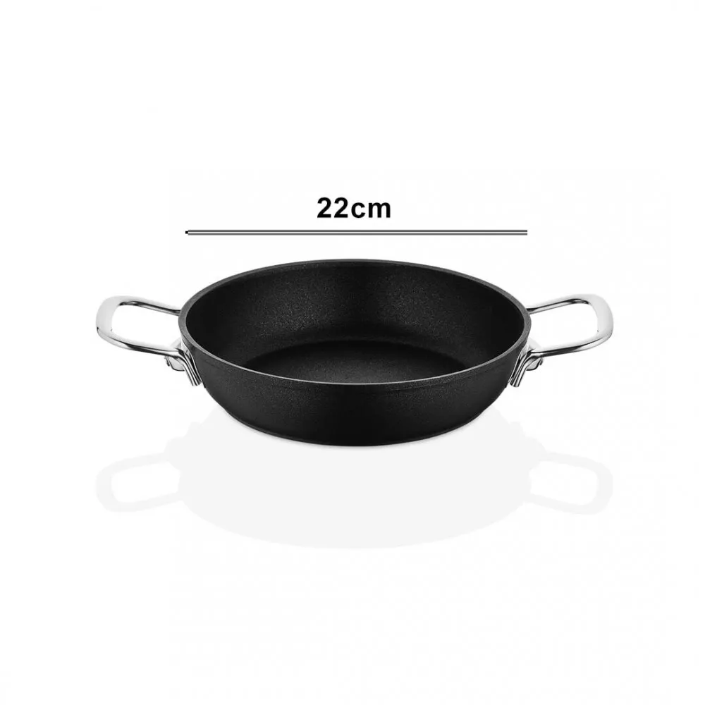 Amboss Dark Yanmaz Yapışmaz Titanyum Kaplama Sahan 20 cm