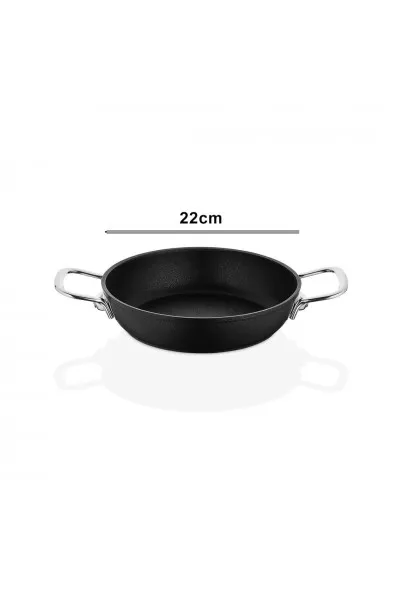 Amboss Dark Yanmaz Yapışmaz Titanyum Kaplama Sahan 20 cm