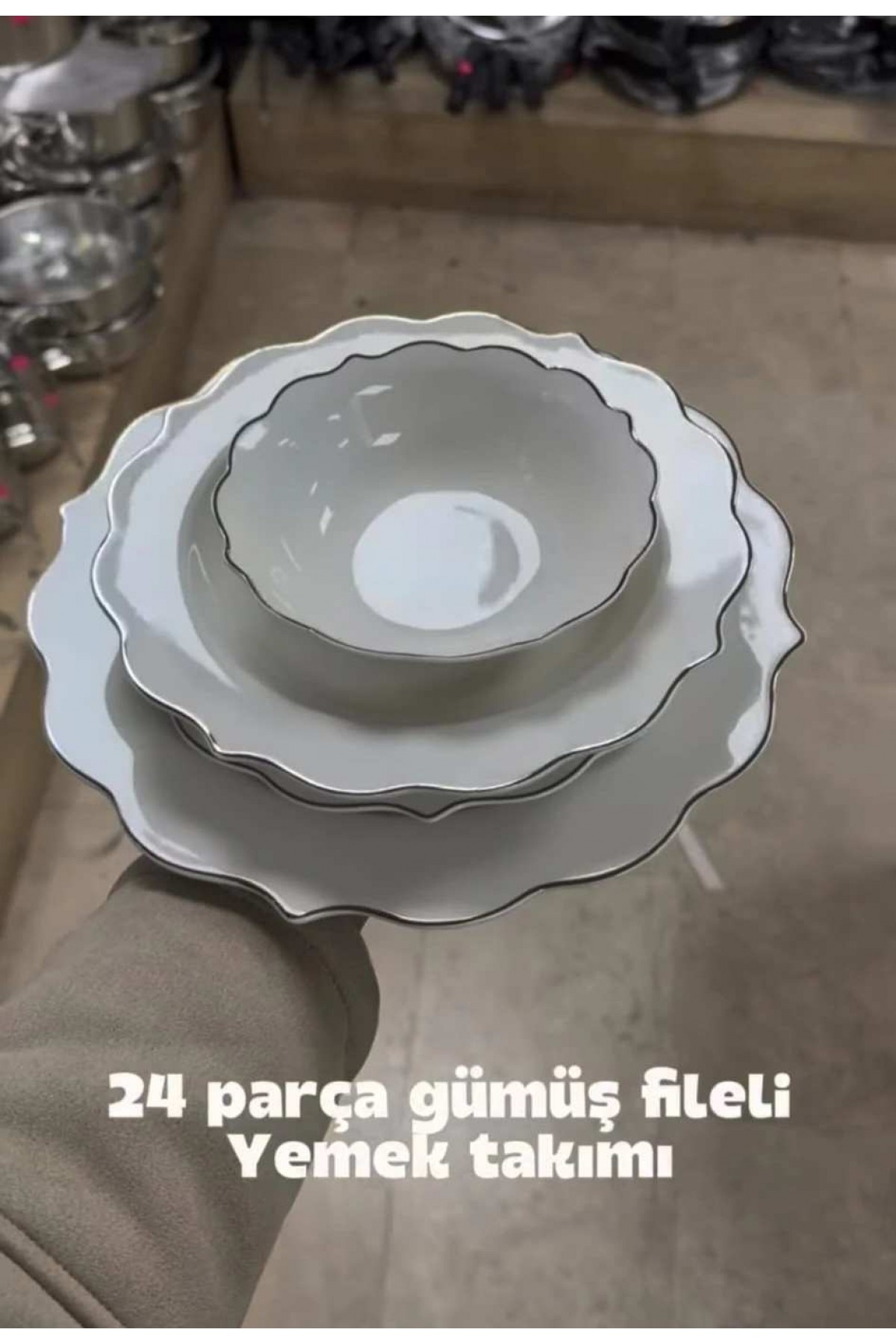 JUVİA 6 KİŞİLİK 24 PARÇA YEMEK TAKIMI JV12767