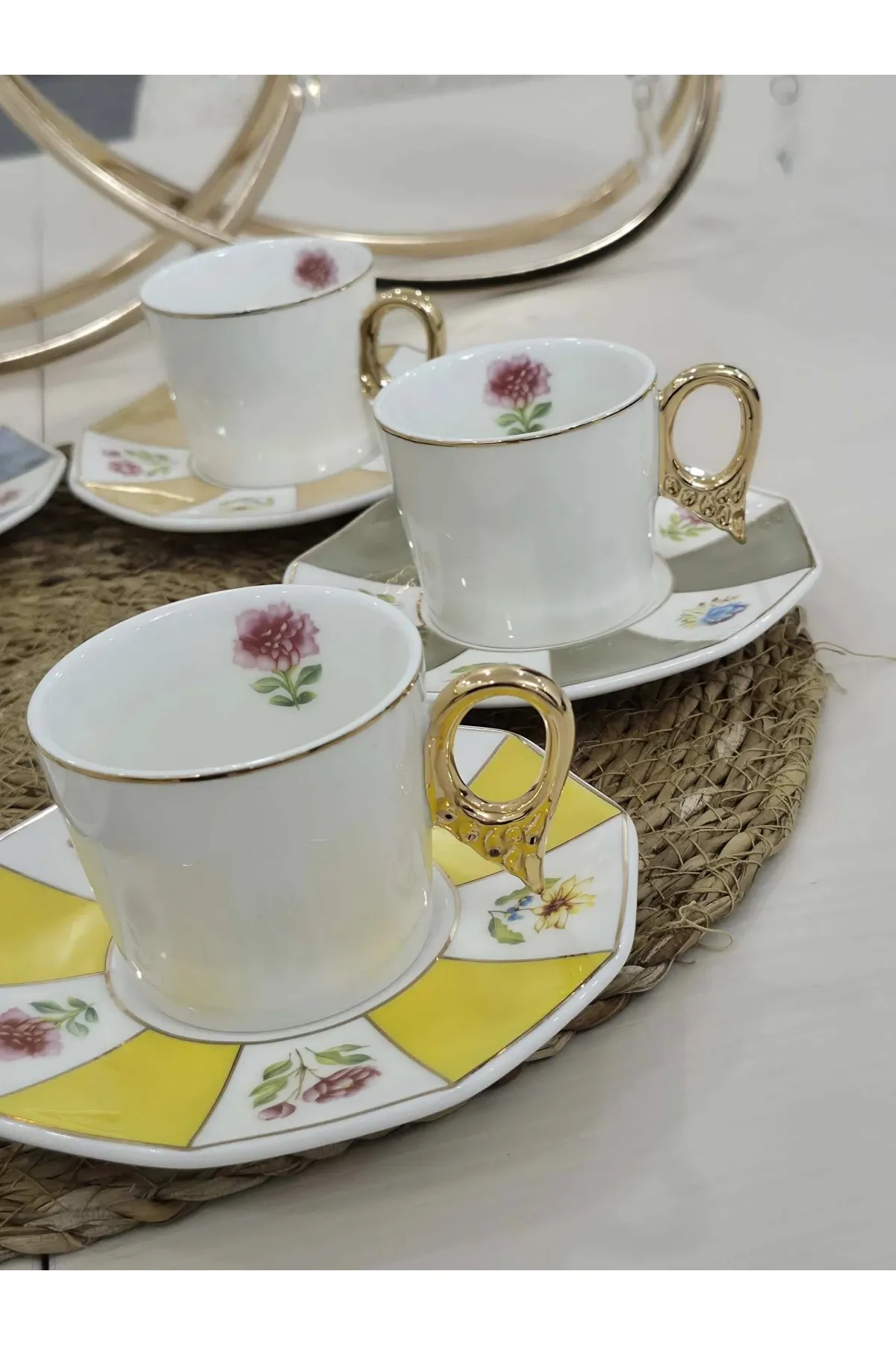 JUVİA 6 kişilik 12 parça kahve fincanı [JV-12793]