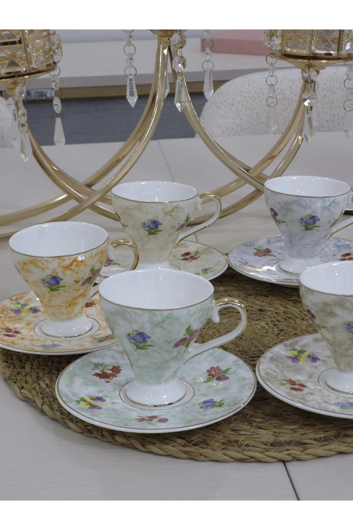 JUVİA 6kişilik 12 parça kafe fincanı [JV-12810]