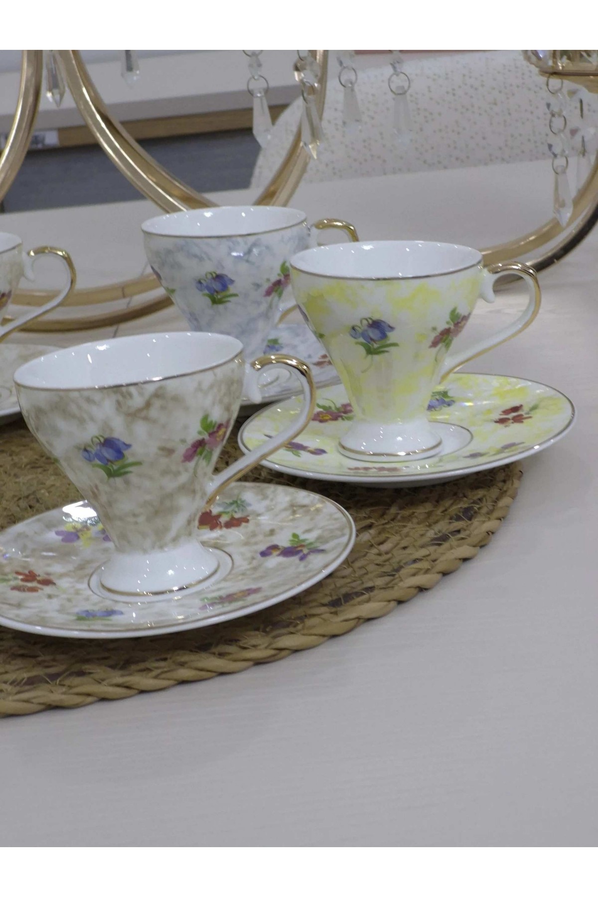 JUVİA 6kişilik 12 parça kafe fincanı [JV-12810]