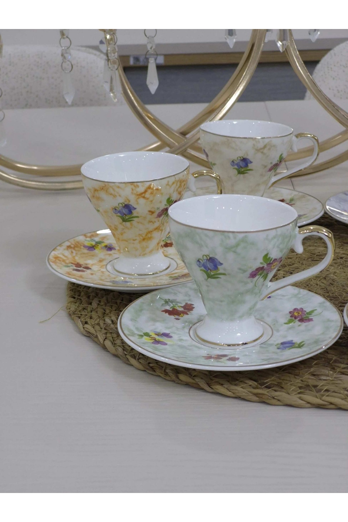 JUVİA 6kişilik 12 parça kafe fincanı [JV-12810]