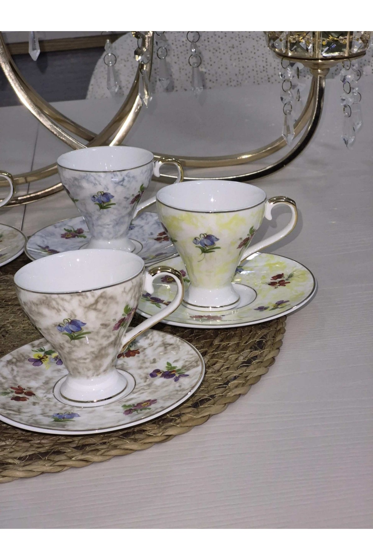 JUVİA 6kişilik 12 parça kafe fincanı [JV-12810]
