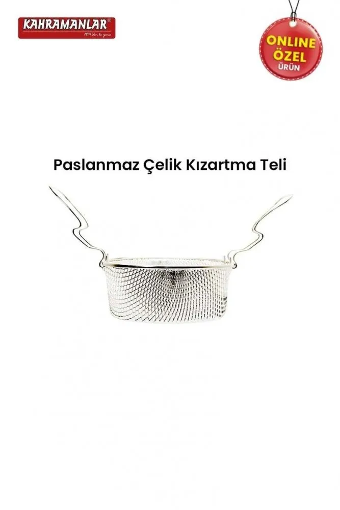 KAHRAMANLAR 22 CM EMAYE FRİTÖZLÜ KIZARTMA TENCERESİ DESENLİ