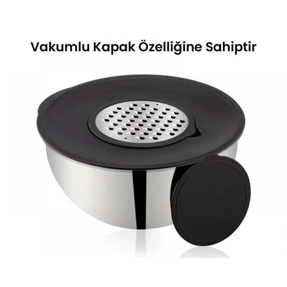 KAHRAMANLAR 3 LÜ KARIŞTIRMA KABI ÇELİK