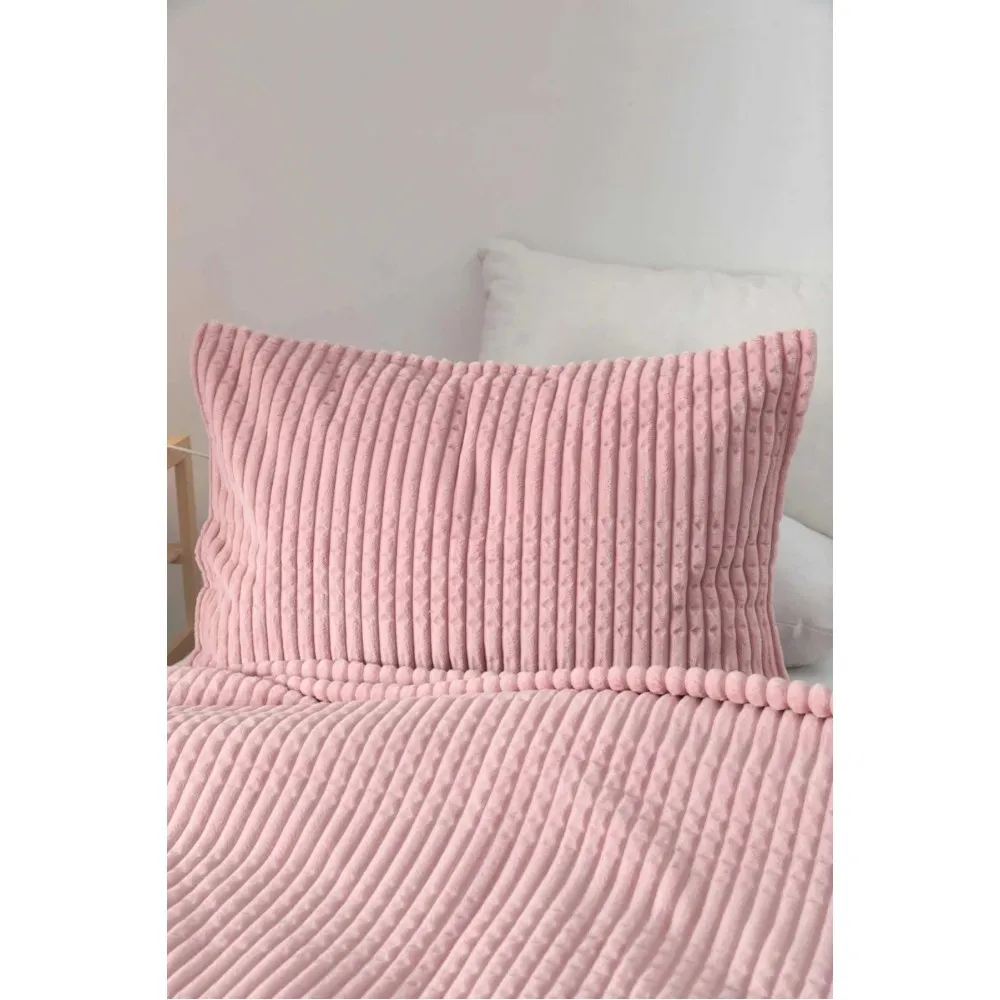 MERİNOS MODERN LİNE YASTIK KILIFLI BATTANİYE SETİ ÇİFT KİŞİLİK