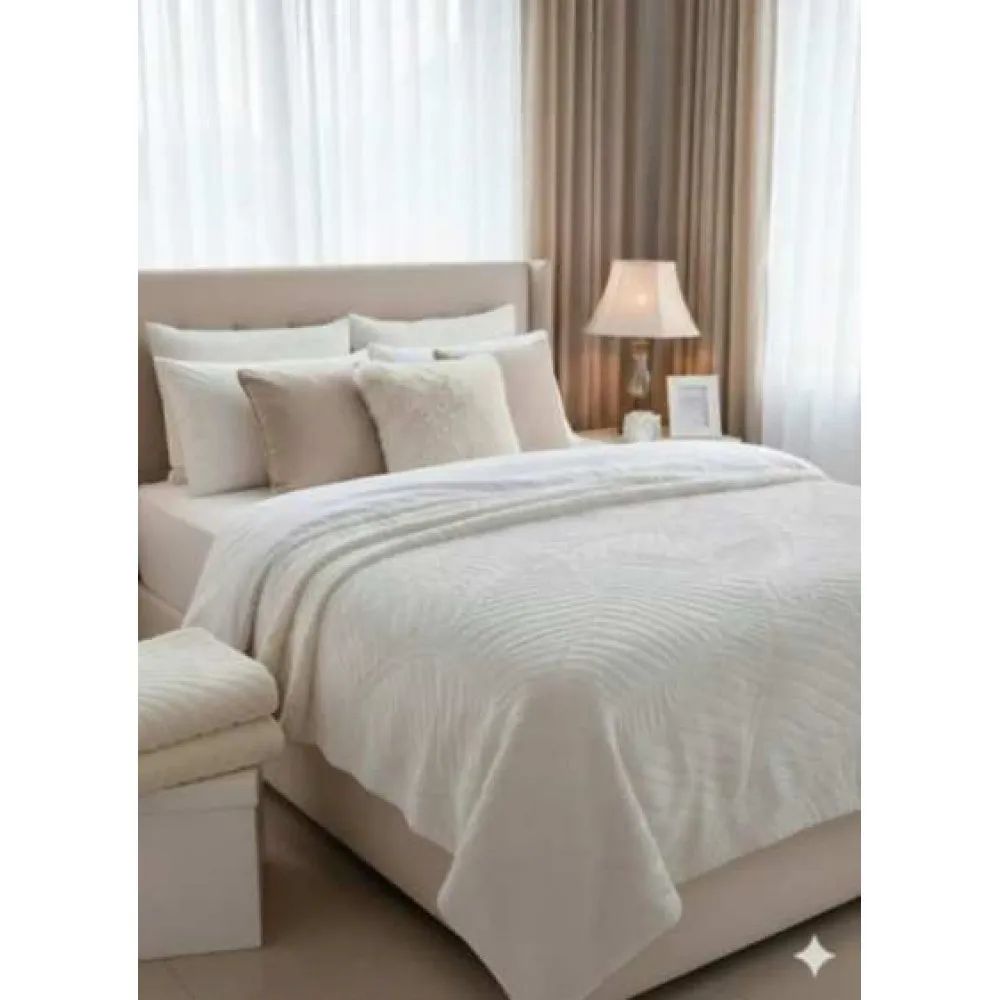 MERİNOS ÇİFT KİŞİLİK BATTANİYE ELAGANS MODEL EKRU