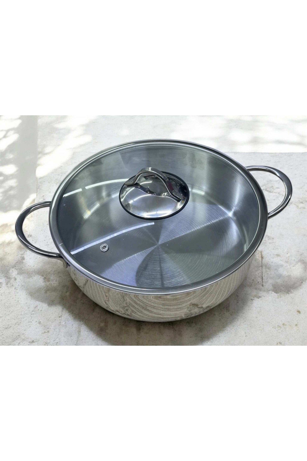 cvs 28 cm basık tencerere 18/10 çelik