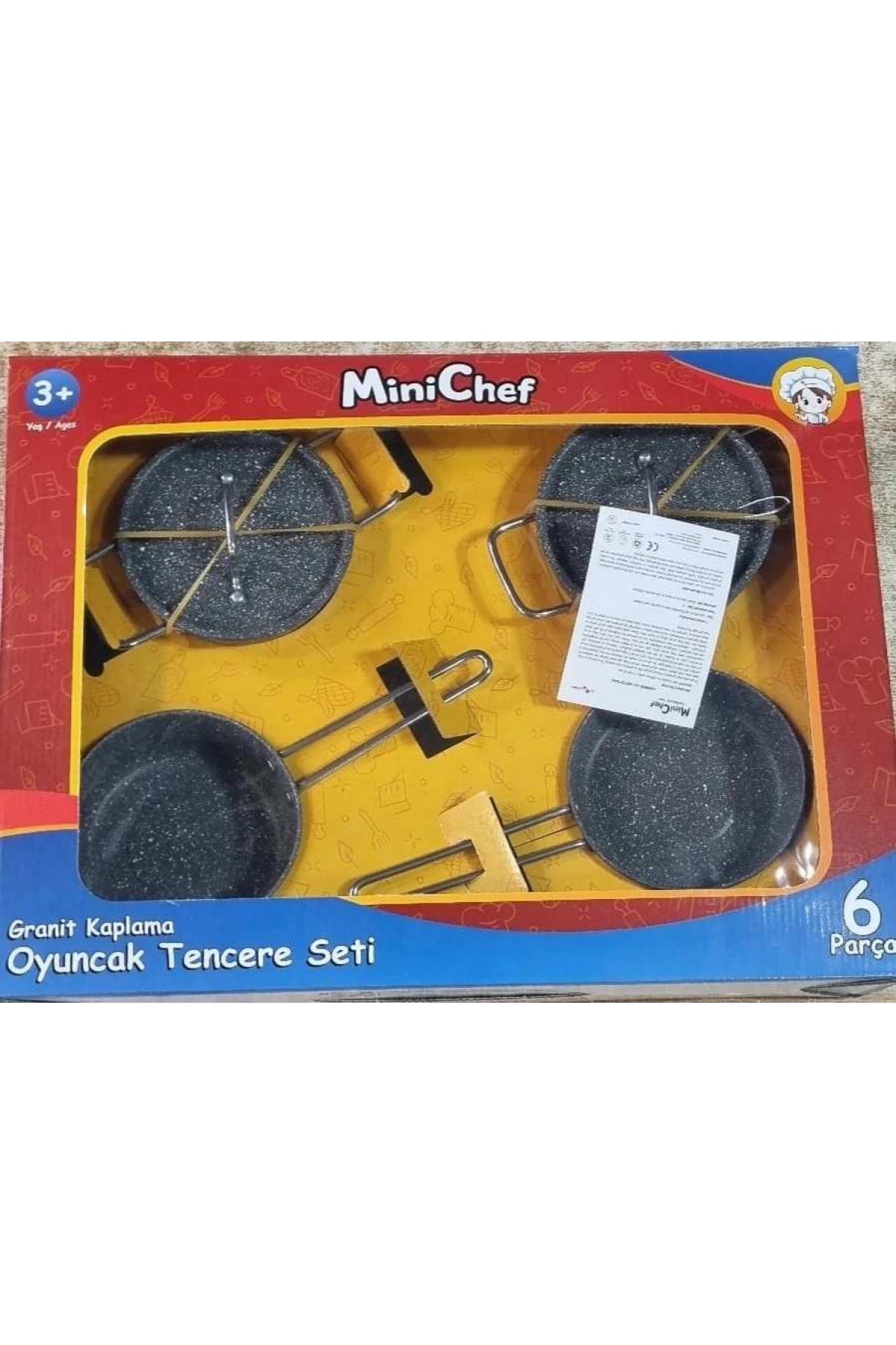 ÇOCUK OYUNCAK TENCERE SETİ GRANİT (GERÇEK TENCERELERDİR)