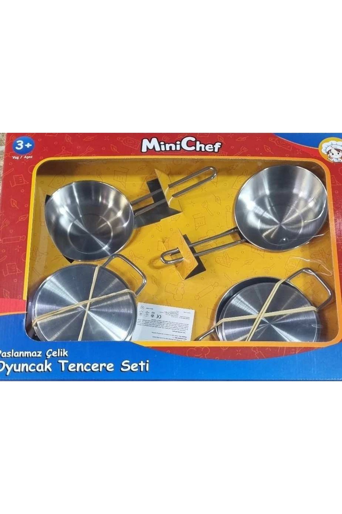 ÇOCUK OYUNCAK TENCERE SETİ ÇELİK (GERÇEK TENCERELERDİR)