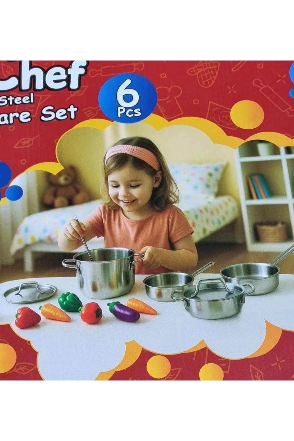 ÇOCUK OYUNCAK TENCERE SETİ ÇELİK (GERÇEK TENCERELERDİR)