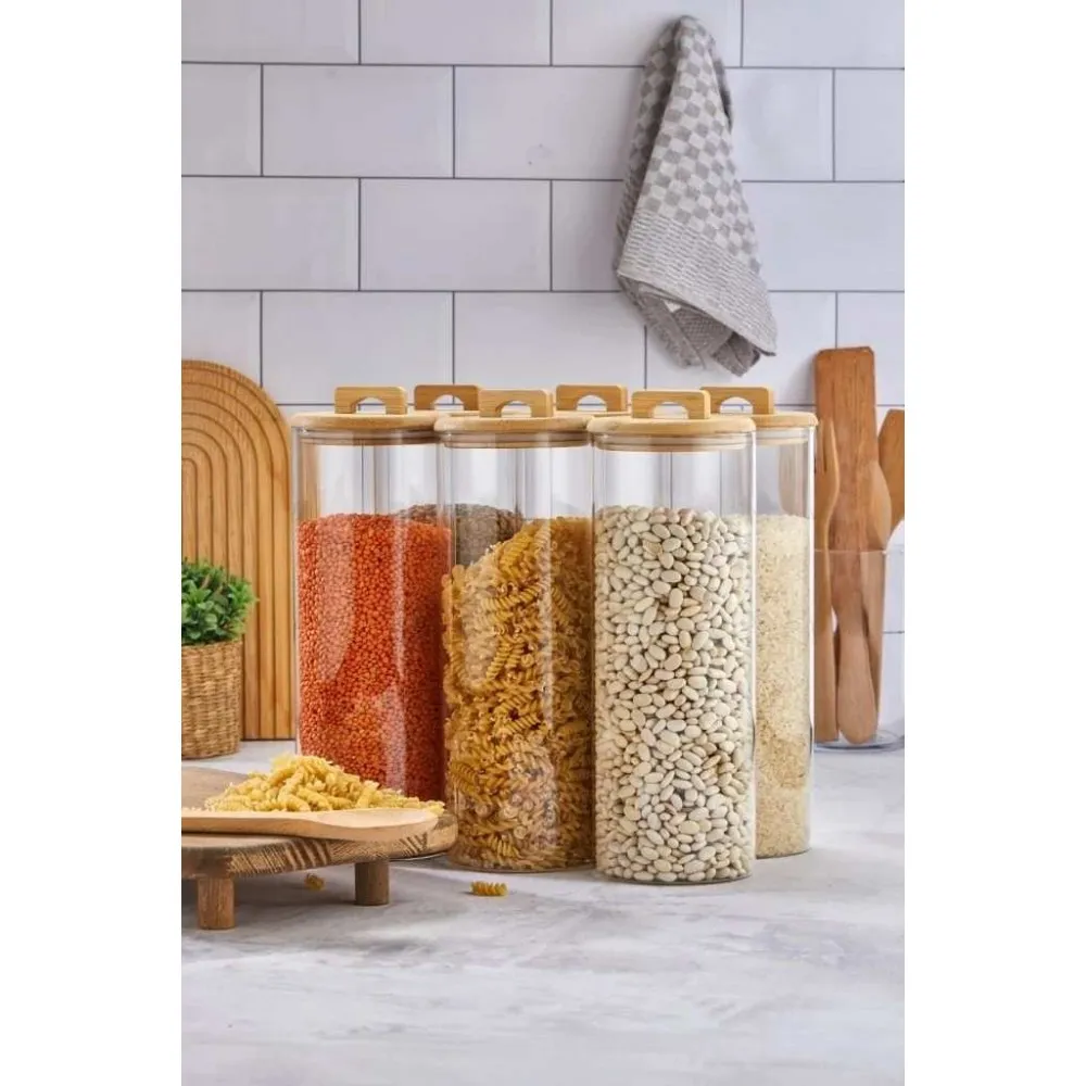 COOKER 2 ADET  29.5  CM BOROSİLİKAT CAM KAVONOZ VAKUM KAPAK