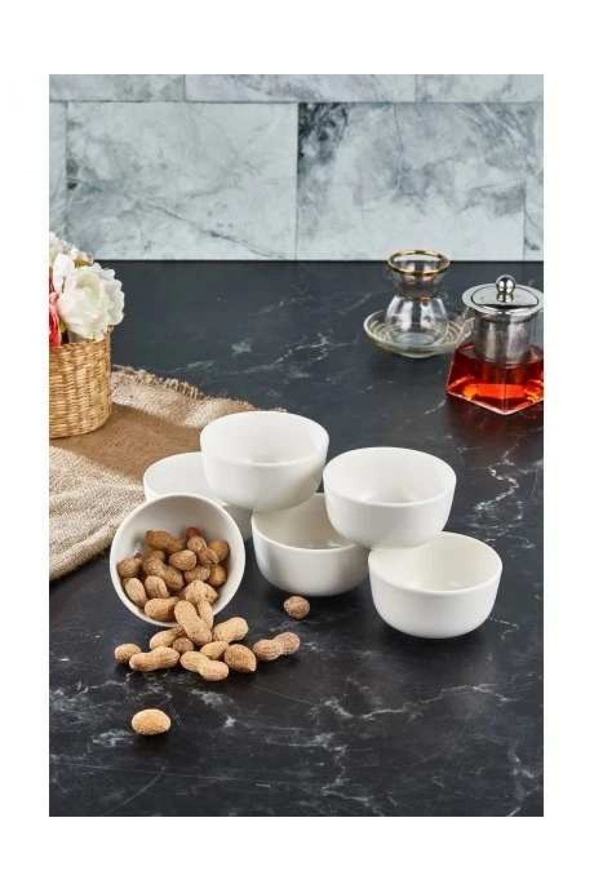 COOKER 6 ADET 10 CM ÇEREZLİK KAHVALTILIK SUNUMLUK DRAJELİK JOKER KASE
